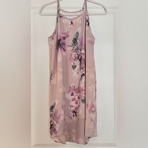 Floral Pink Pastel Sleeveless Dress